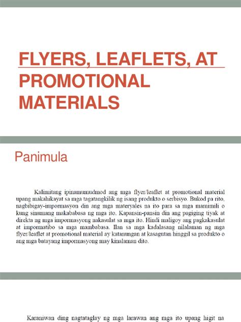 Flyers, Leaflets, at Promotional Materials .